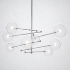 Quintara Glass Globe Pendant Chandelier 79''