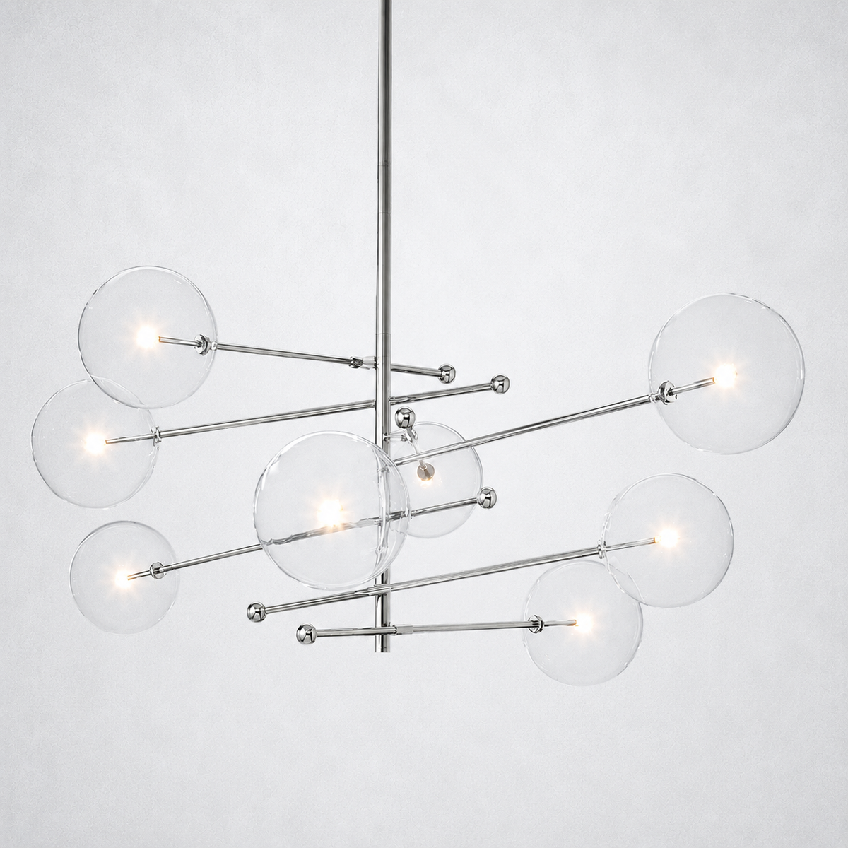 Quintara Glass Globe Pendant Chandelier 79''