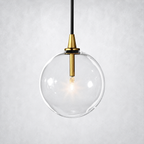 Quintara Glass Globe Pendant Light 6" 10" 14"