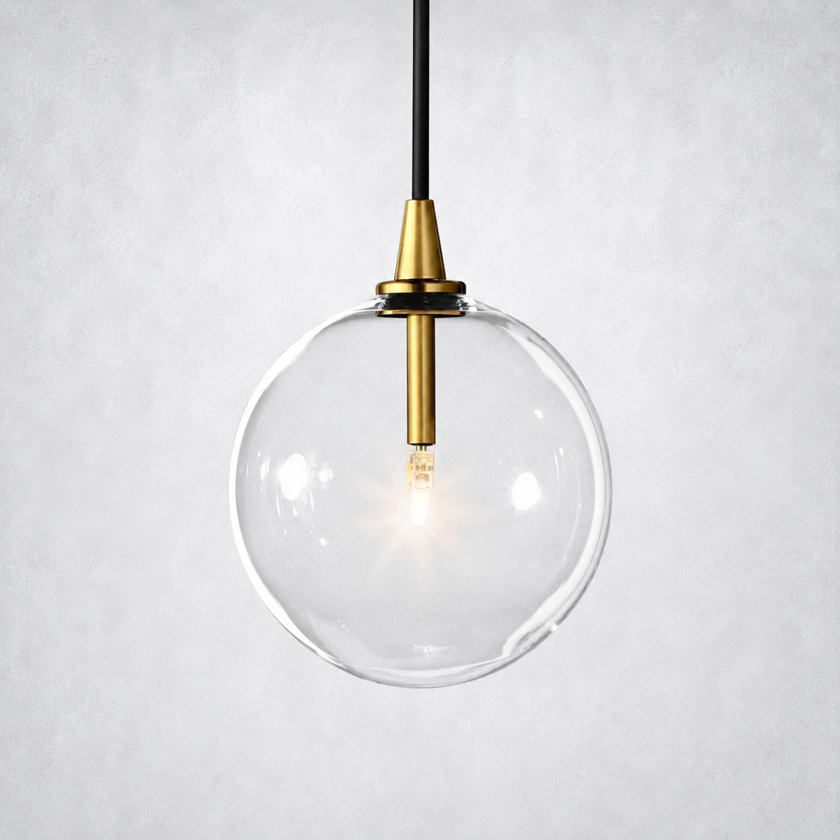 Quintara Glass Globe Pendant Light 6" 10" 14"