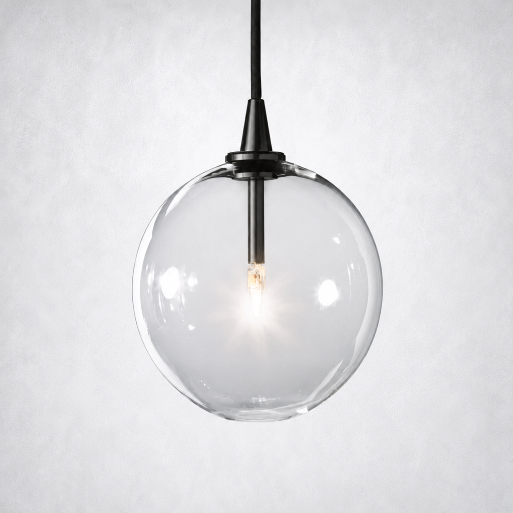 Quintara Glass Globe Pendant Light 6" 10" 14"