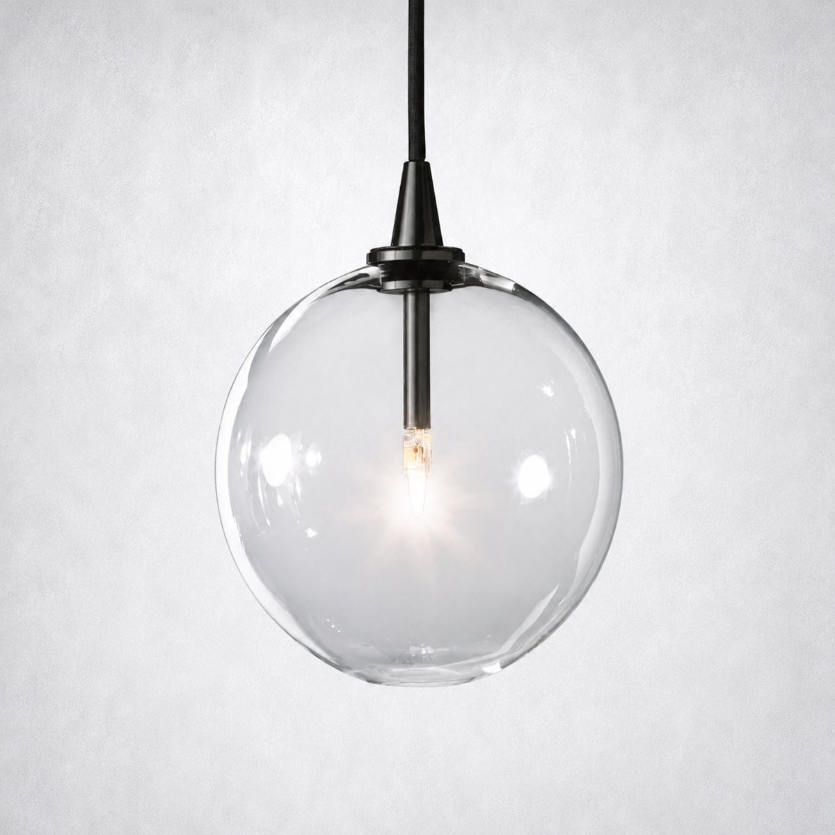 Quintara Glass Globe Pendant Light 6" 10" 14"