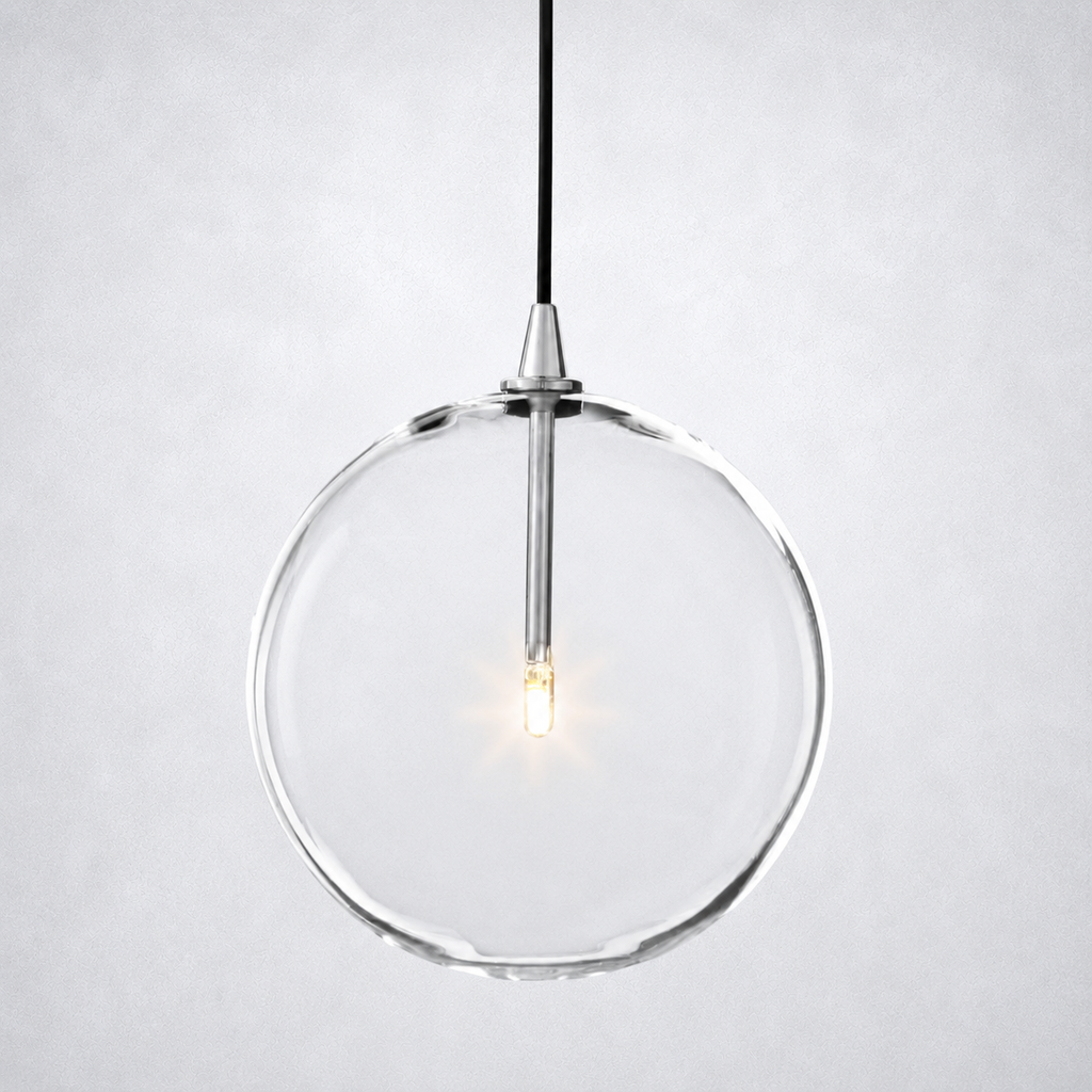 Quintara Glass Globe Pendant Light 6" 10" 14"