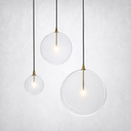 Quintara Glass Globe Pendant Light 6" 10" 14"