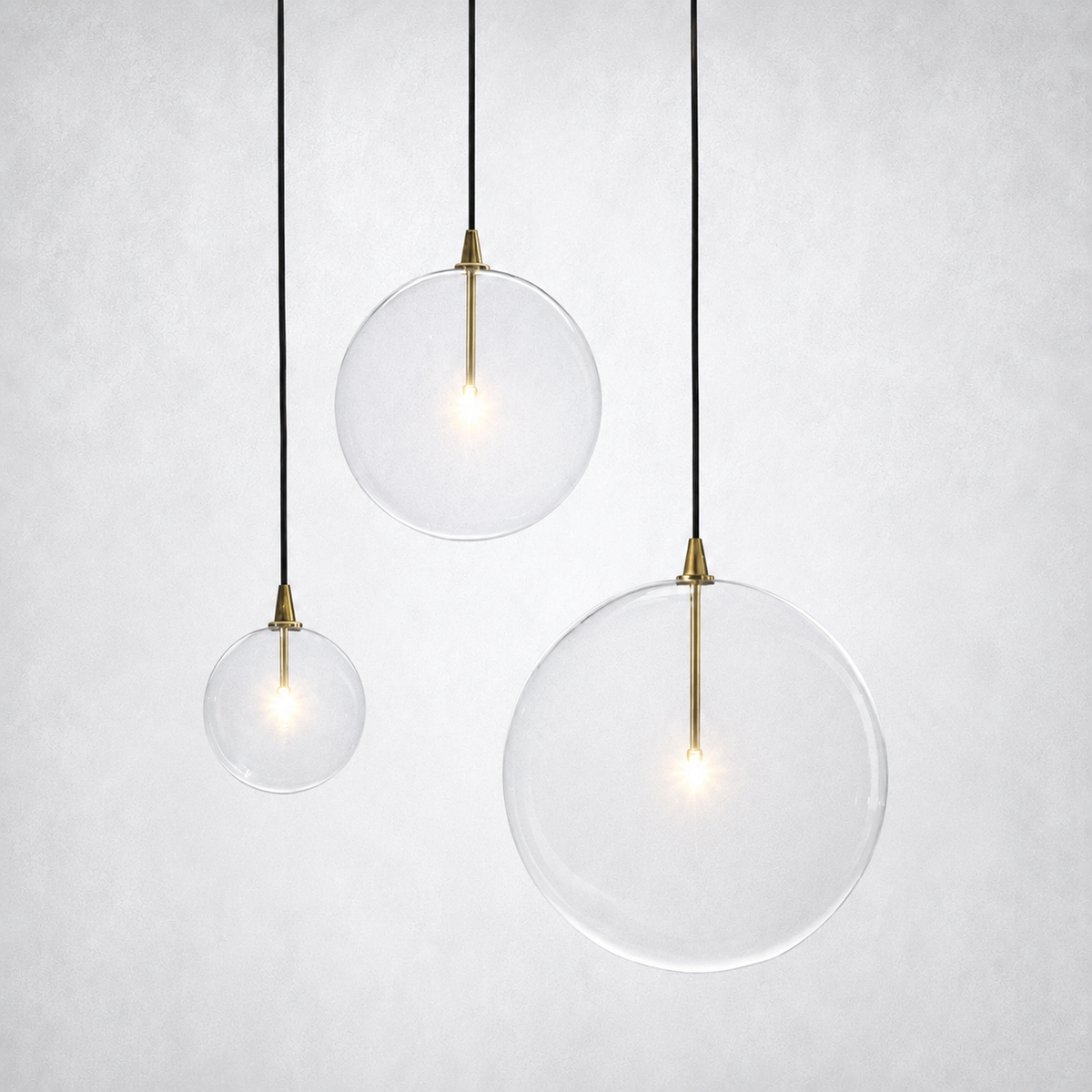 Quintara Glass Globe Pendant Light 6" 10" 14"