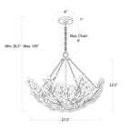 Isadora 6 Lights Round Chandelier