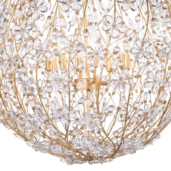 Isadora 8 Lights Spherical Chandelier 30"