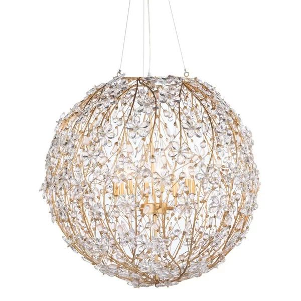 Isadora 8 Lights Spherical Chandelier 30"