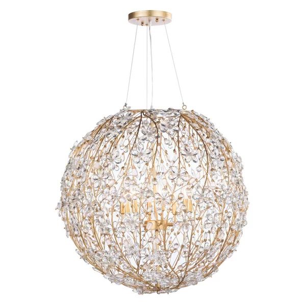 Isadora 8 Lights Spherical Chandelier 30"