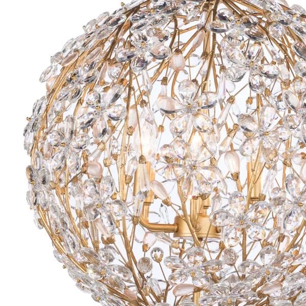 Isadora 6 Lights Spherical Chandelier 20"