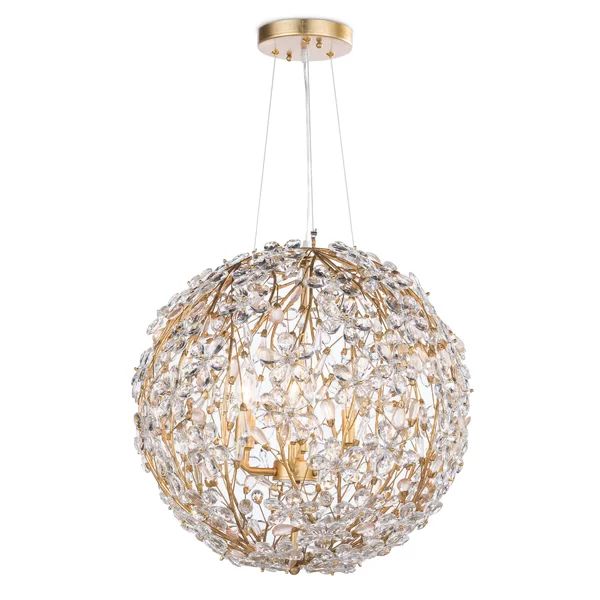 Isadora 6 Lights Spherical Chandelier 20"