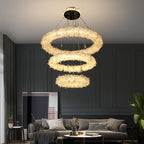 Savoy Crystal Cluster Halo Modern Chandelier