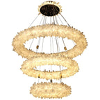 Savoy Crystal Cluster Halo Modern Chandelier
