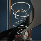 Savoy Crystal Cluster Multi Rings Chandelier