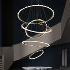 Savoy Crystal Cluster Multi Rings Chandelier