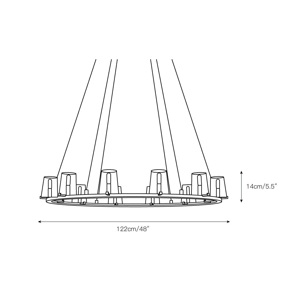 Puailace Round Chandelier