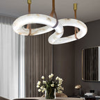 Nocturne Contemporary Nordic Alabaster Chandelier