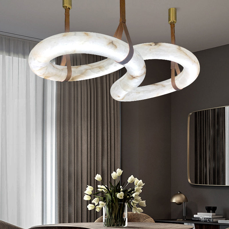 Nocturne Contemporary Nordic Alabaster Chandelier