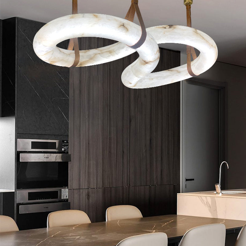 Nocturne Contemporary Nordic Alabaster Chandelier
