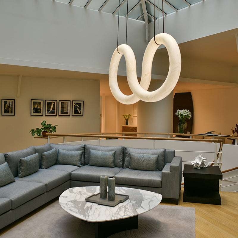 Alabaster Unique Chandelier Light For Living Room