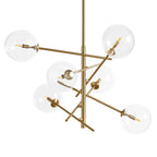 Clear Glass Globe Chandelier