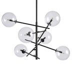 Clear Glass Globe Chandelier