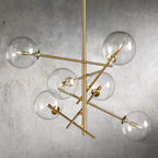 Clear Glass Globe Chandelier