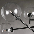 Clear Glass Globe Chandelier