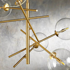Clear Glass Globe Chandelier