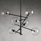 Clear Glass Globe Chandelier