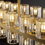 Marlowe Crystal Rectangular Chandelier 54"