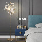 Tuscany Ceramic Leaf Floor Lamp