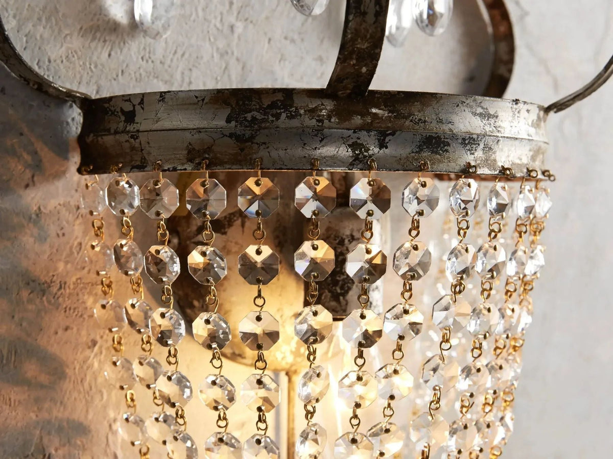 Equinox Crystal 1 Light Wall Sconce