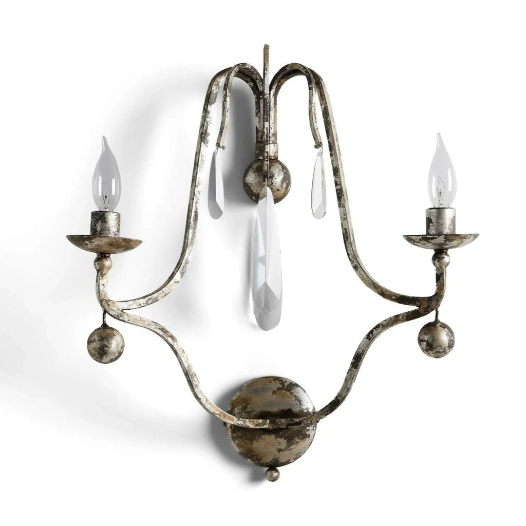 Equinox Crystal 2 Lights Wall Sconce