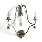 Equinox Crystal 2 Lights Wall Sconce