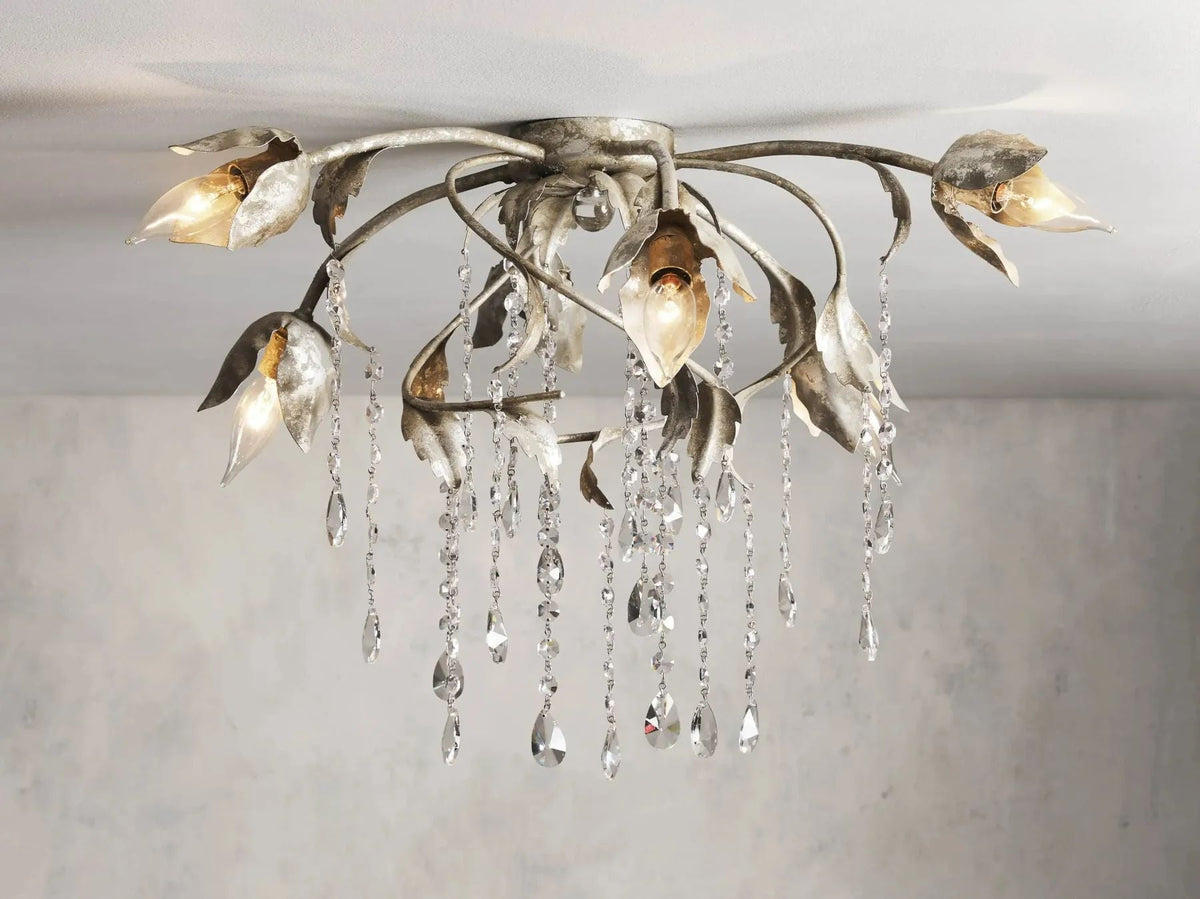 Equinox Crystal Flushmount Ceiling Light