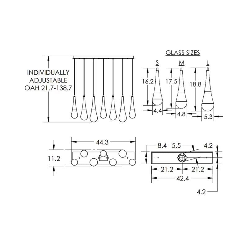 Novelle Linear Chandelier