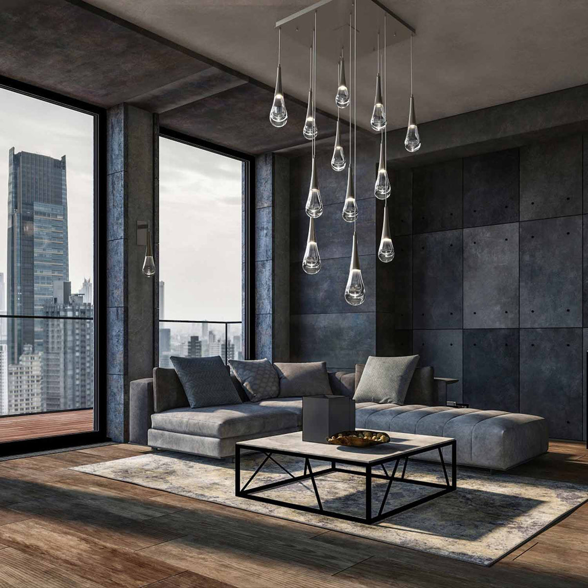 Novelle Square Chandelier