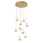 Lucidate Alabaster Round LED Chandelier