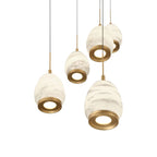 Lucidate Alabaster Round LED Chandelier
