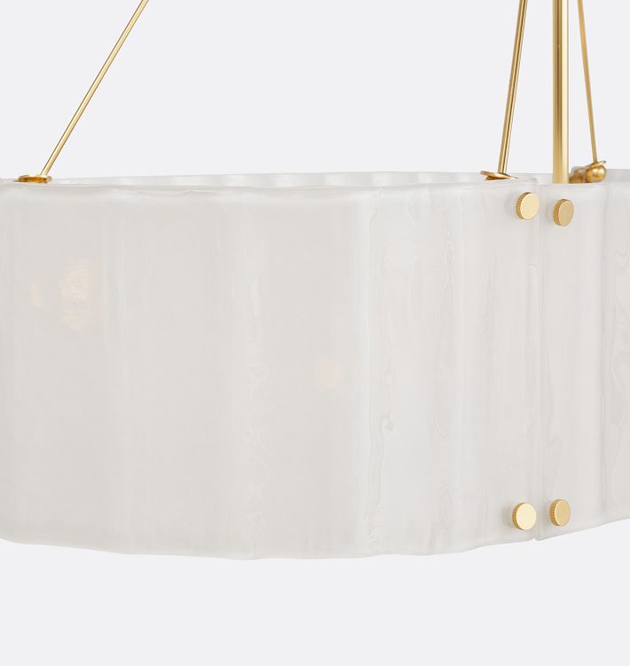 Manor Glass Linear Chandelier 48''