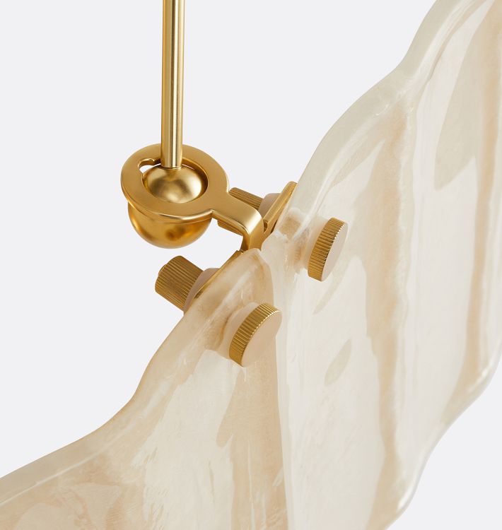 Manor Glass Linear Chandelier 48''