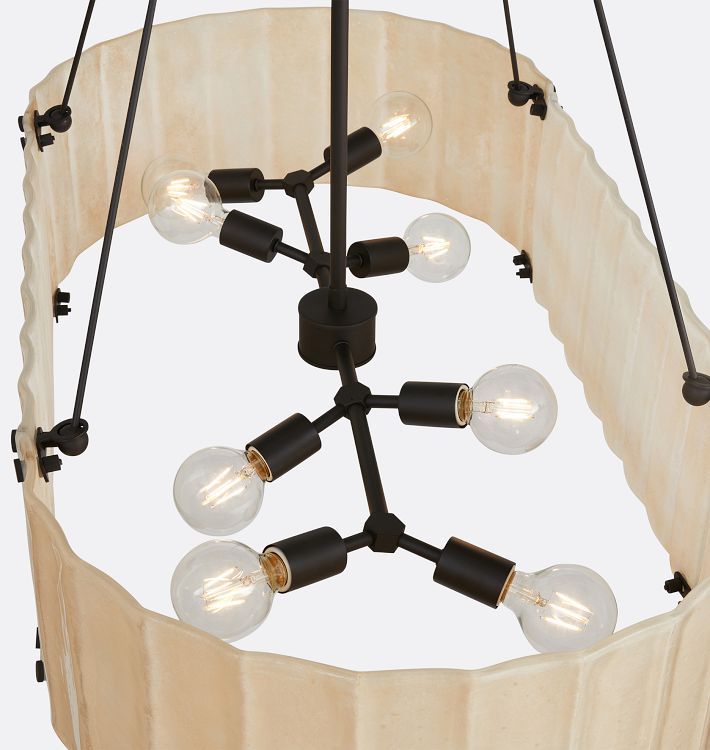 Manor Glass Linear Chandelier 48''