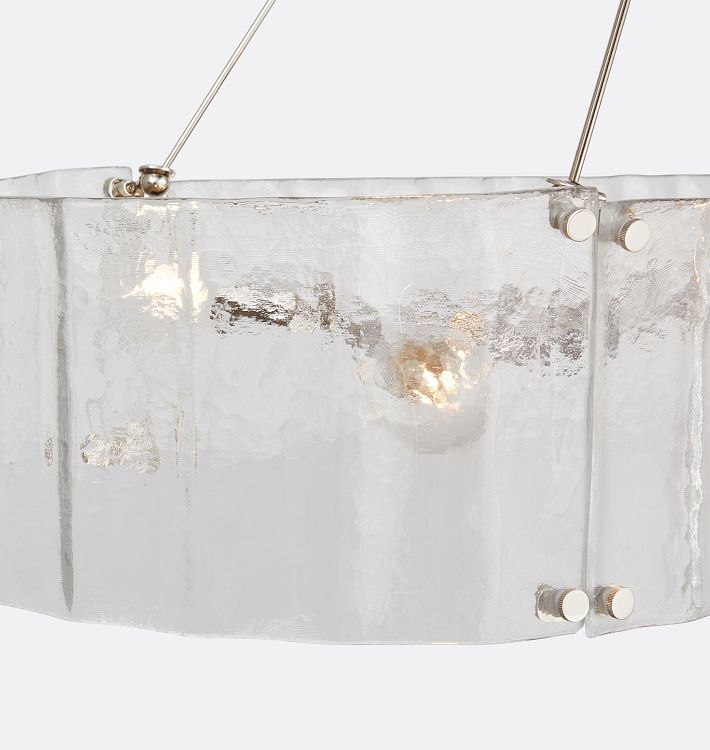 Manor Glass Linear Chandelier 48''