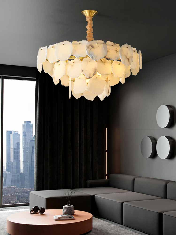 Alabaster Moira ModernMulti-Layer Chandelier
