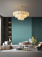 Alabaster Moira ModernMulti-Layer Chandelier
