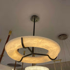 Nova Modern Round Alabaster Chandelier