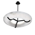 Orion Round Alabaster Dining Room Chandelier