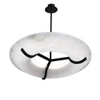 Orion Round Alabaster Dining Room Chandelier