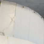 Orion Alabaster Multi-Layer Round Chandelier D31"